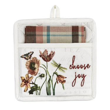Antiquarian Blooms Pocket Potholder Set Park Designs - The Fox Decor